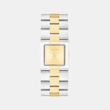 Ck Meridian Women Quartz Gold Dial Analog Stainless Steel Watch 25100115