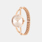 Sculpted Embrace Women Quartz Pink Dial Analog Stainless Steel Watch 25100116