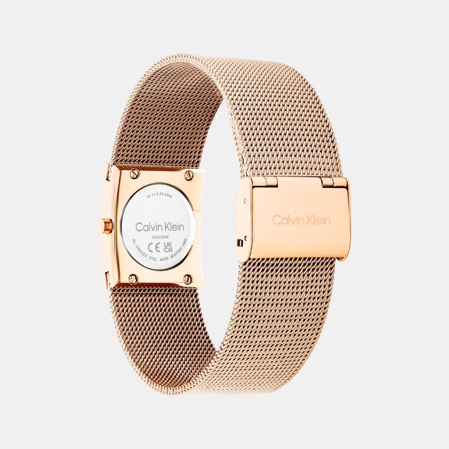 Ck Pulse Women Quartz Red Dial Analog Mesh Watch 25100137