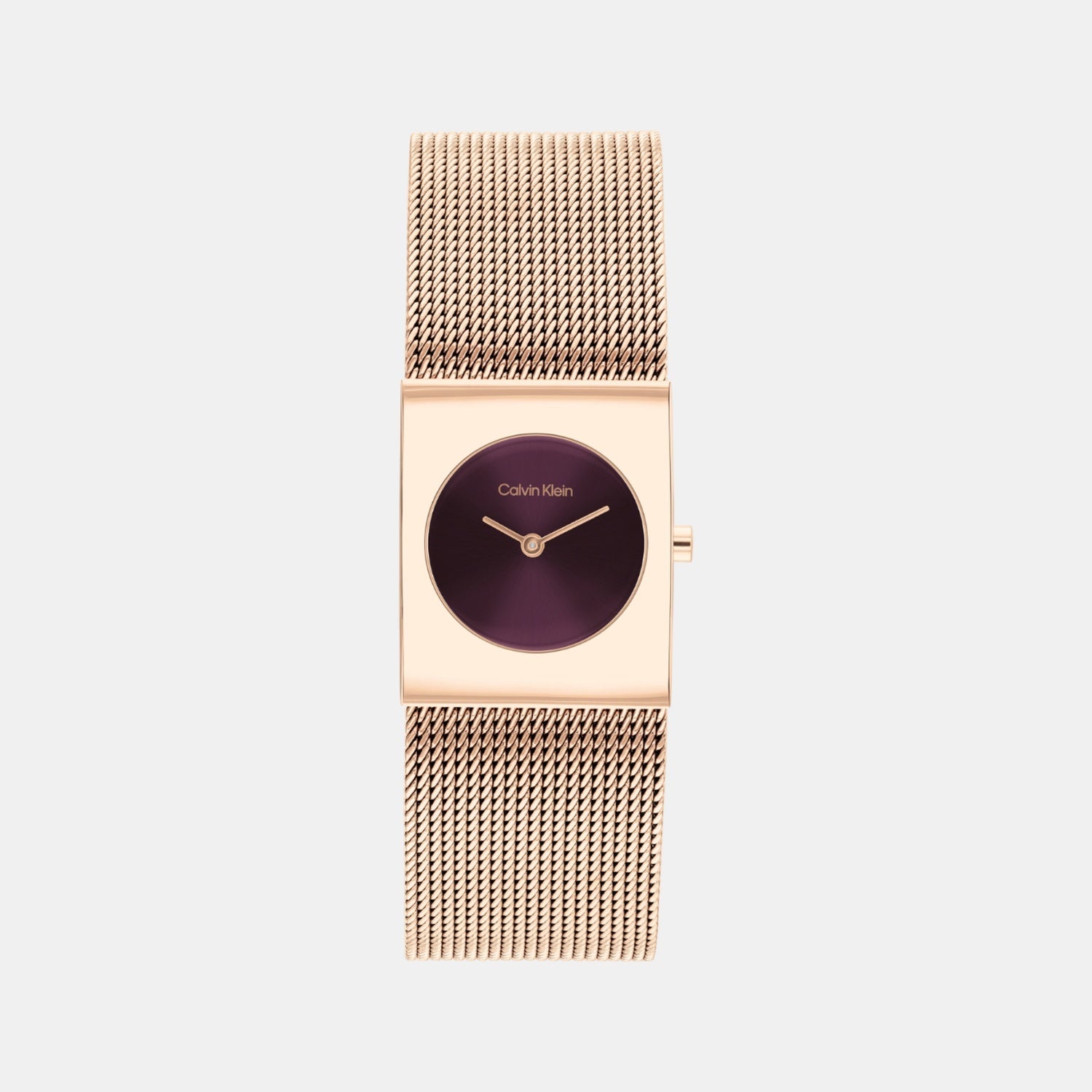 Ck Pulse Women Quartz Red Dial Analog Mesh Watch 25100137
