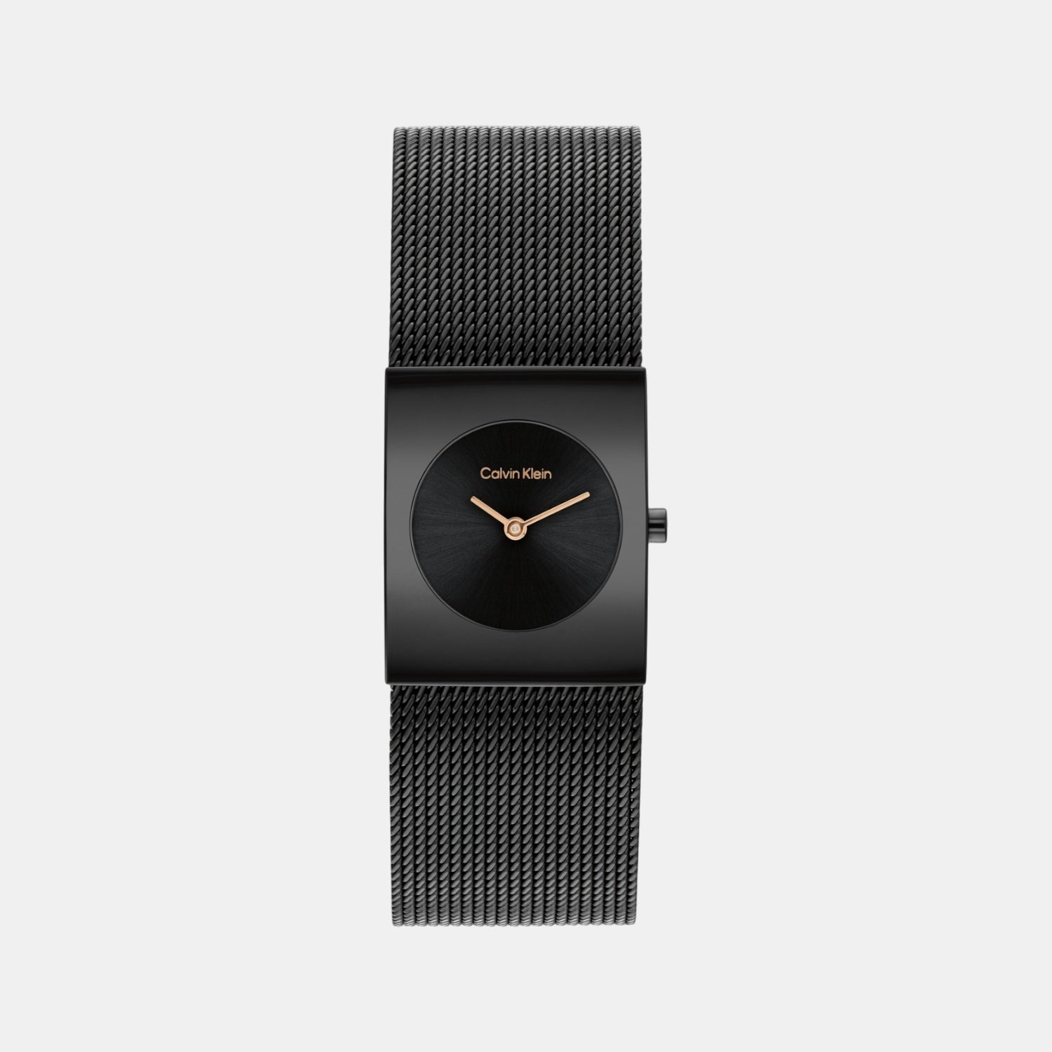 Ck Pulse Women Quartz Black Dial Analog Mesh Watch 25100138