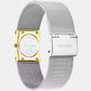 Women Quartz Silver Dial Analog Mesh Watch 25100139