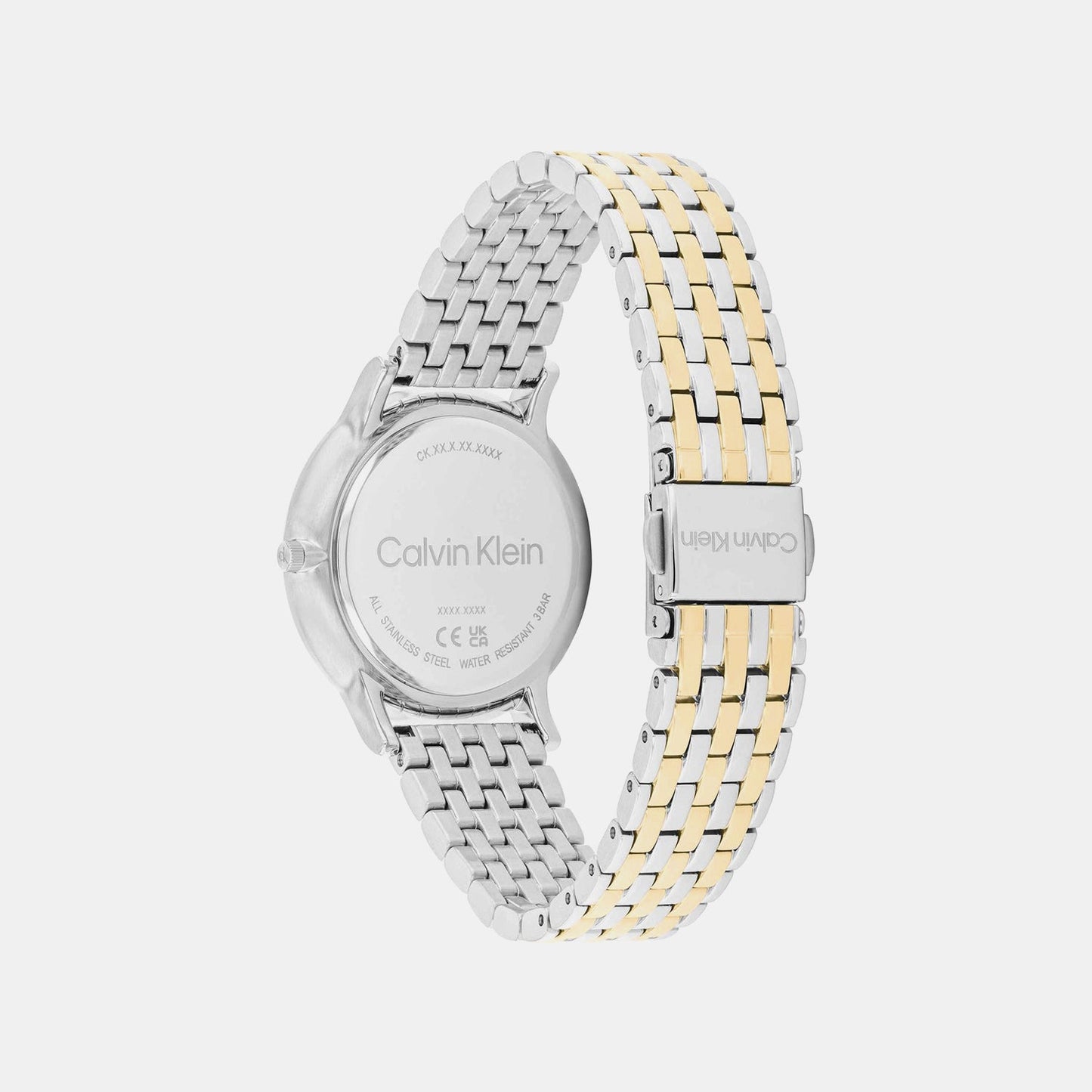 Luxe Women Quartz Black Dial Analog Stainless Steel Watch 25100171