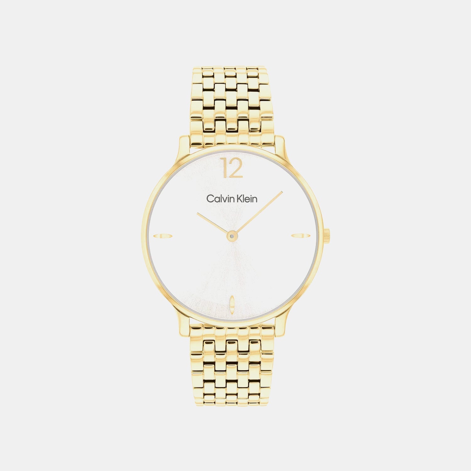 Luxe Women Quartz White Dial Analog Stainless Steel Watch 25100172