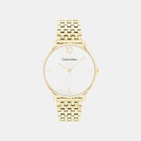 Luxe Women Quartz White Dial Analog Stainless Steel Watch 25100172