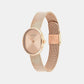 Euphoria Women Quartz Rose Gold Dial Analog Mesh Watch 25100175