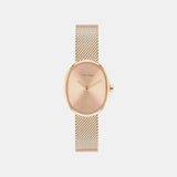Euphoria Women Quartz Rose Gold Dial Analog Mesh Watch 25100175