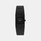 Sophisticated Square Women Quartz Black Dial Analog Stainless Steel Watch 25100180