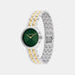 Women Quartz Green Dial Analog Stainless Steel Watch 25100188