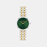 Women Quartz Green Dial Analog Stainless Steel Watch 25100188