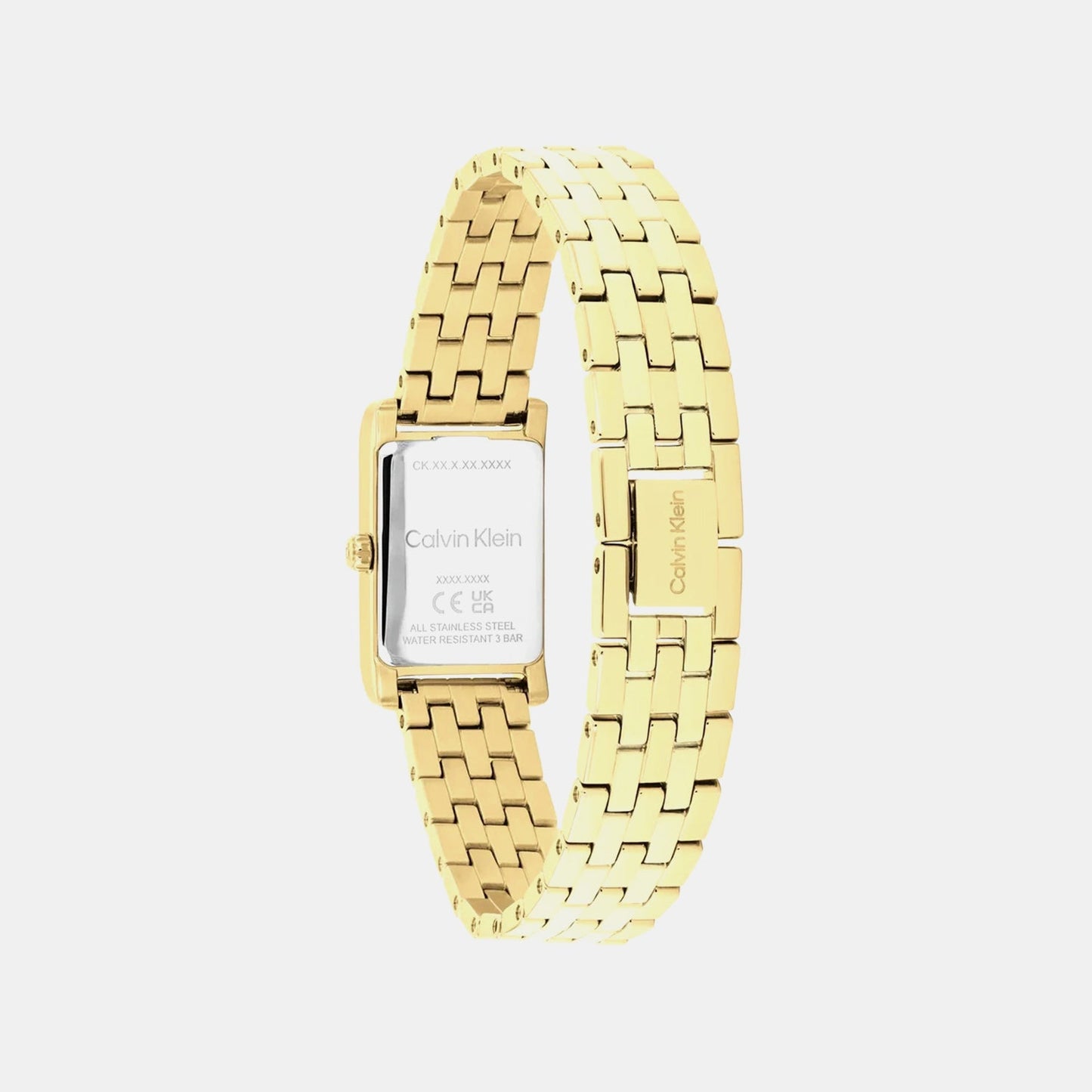 Ck Light Women Quartz Yellow Dial Analog Stainless Steel Watch 25100198
