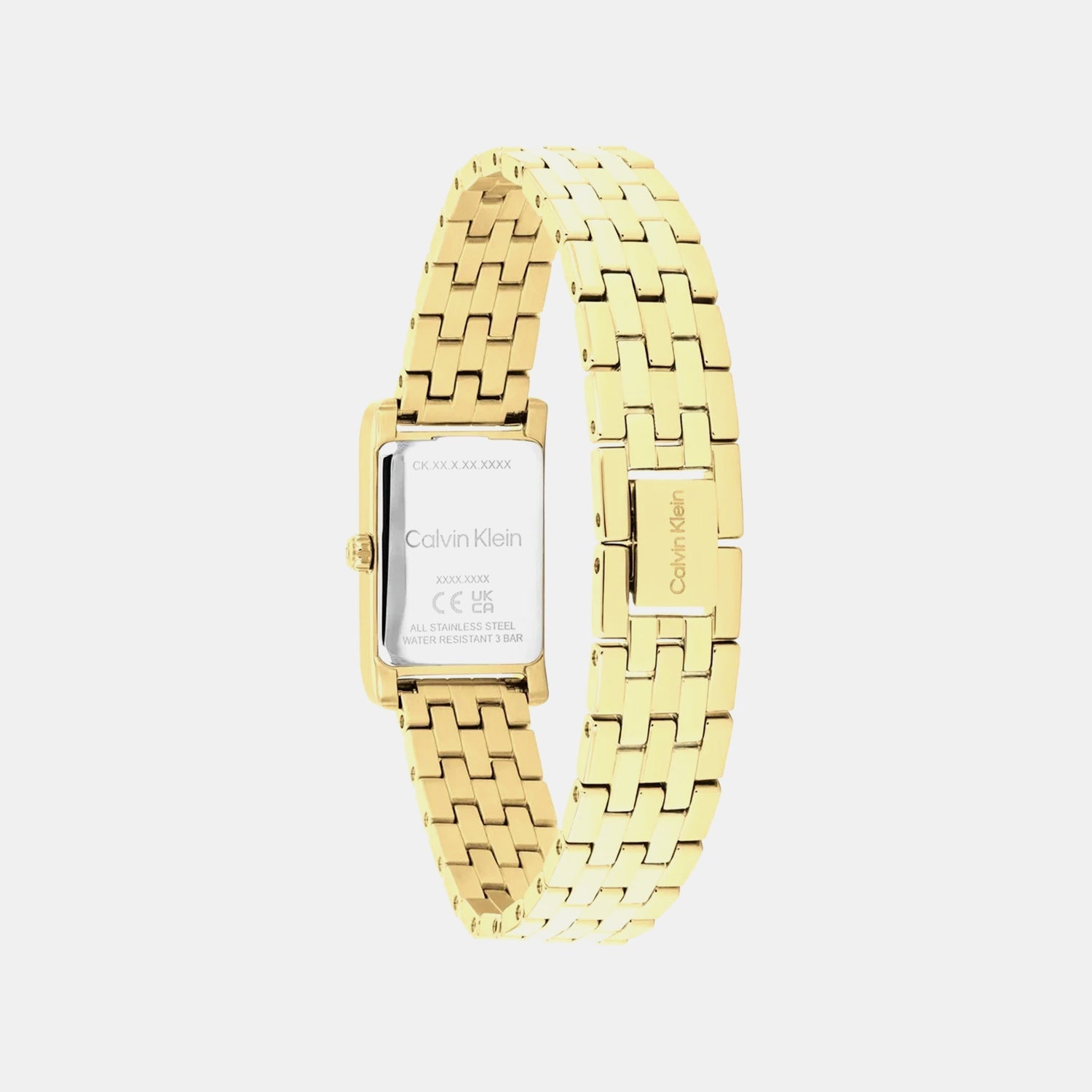 Ck Light Women Quartz Yellow Dial Analog Stainless Steel Watch 25100198