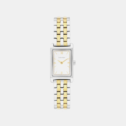 Ck Light Women Quartz White Dial Analog Stainless Steel Watch 25100199