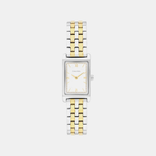 Ck Light Women Quartz White Dial Analog Stainless Steel Watch 25100199