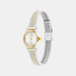 Contemporary Women Quartz Silver Dial Analog Stainless Steel Watch 25100207