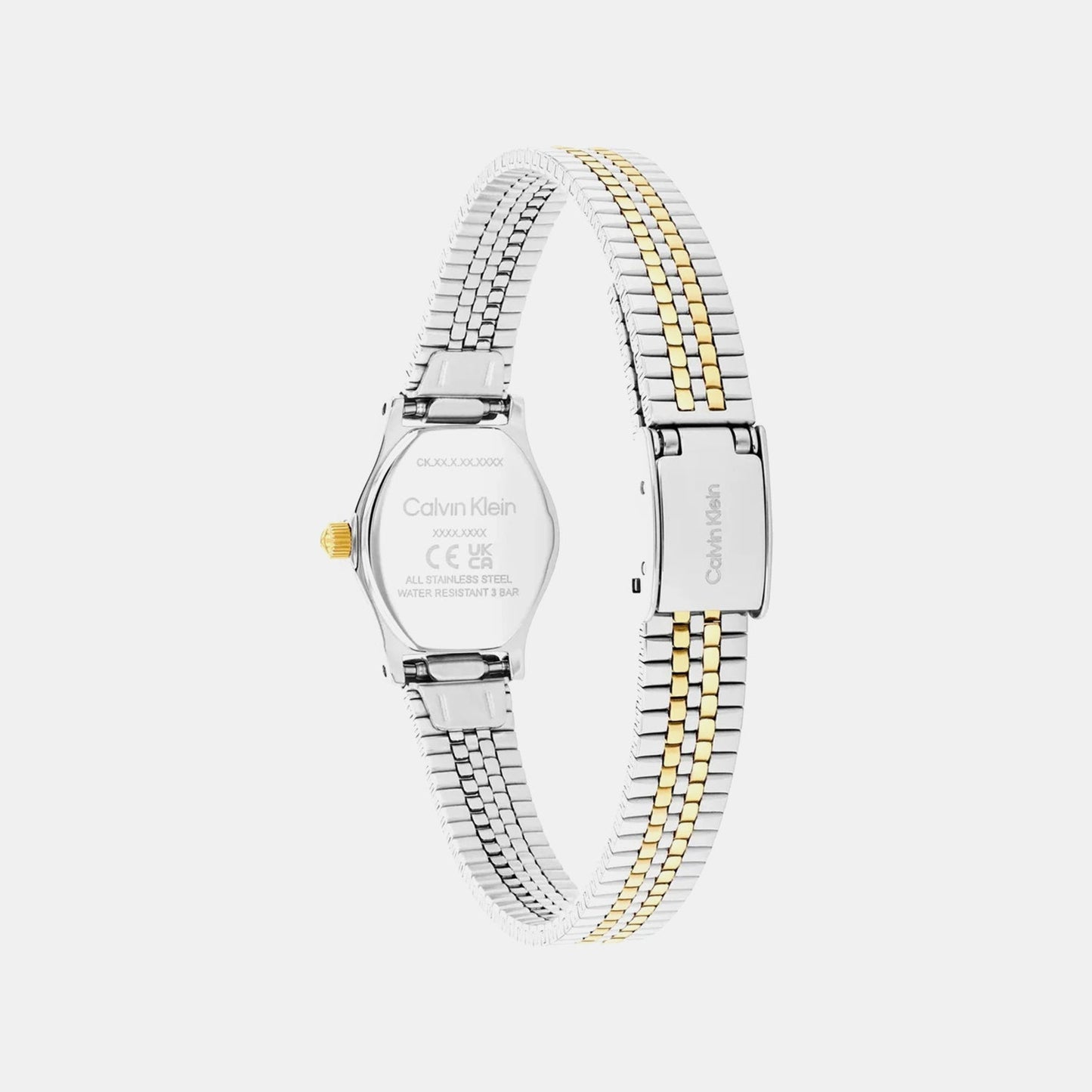 Contemporary Women Quartz Silver Dial Analog Stainless Steel Watch 25100207