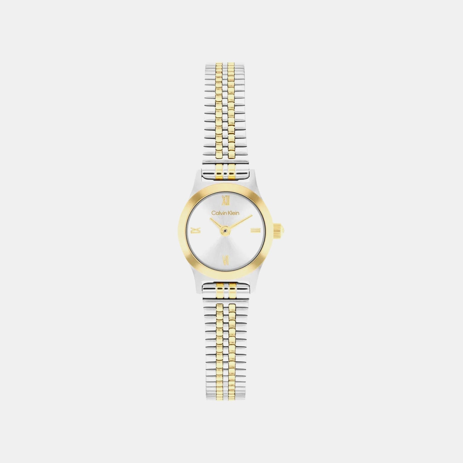 Contemporary Women Quartz Silver Dial Analog Stainless Steel Watch 25100207
