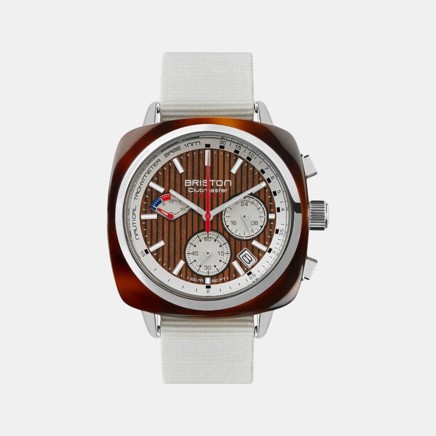 Clubmaster Regatta Men Quartz Brown Dial Chronograph NATO Watch 251542.SA.T.2W.NW
