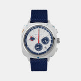 Clubmaster Regatta Men Quartz White Dial Analog NATO Watch 251542.SP.W.2