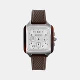 Streamliner Kennedy Men Quartz White Dial Chronograph Rubber Watch 251838.SA.T.2.FBR
