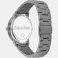 Linked Bracelet Men Quartz Grey Dial Analog Stainless Steel Watch 25200054