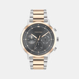Gauge Men Quartz Grey Dial Chronograph Stainless Steel Watch 25200064