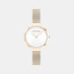 Minimalistic T Bar Women Quartz Silver Dial Analog Mesh Watch 25200083