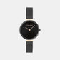 Minimalistic T Bar Women Quartz Black Dial Analog Mesh Watch 25200084