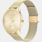 Timeless Women Quartz Yellow Dial Multi-Function Mesh Watch 25200103