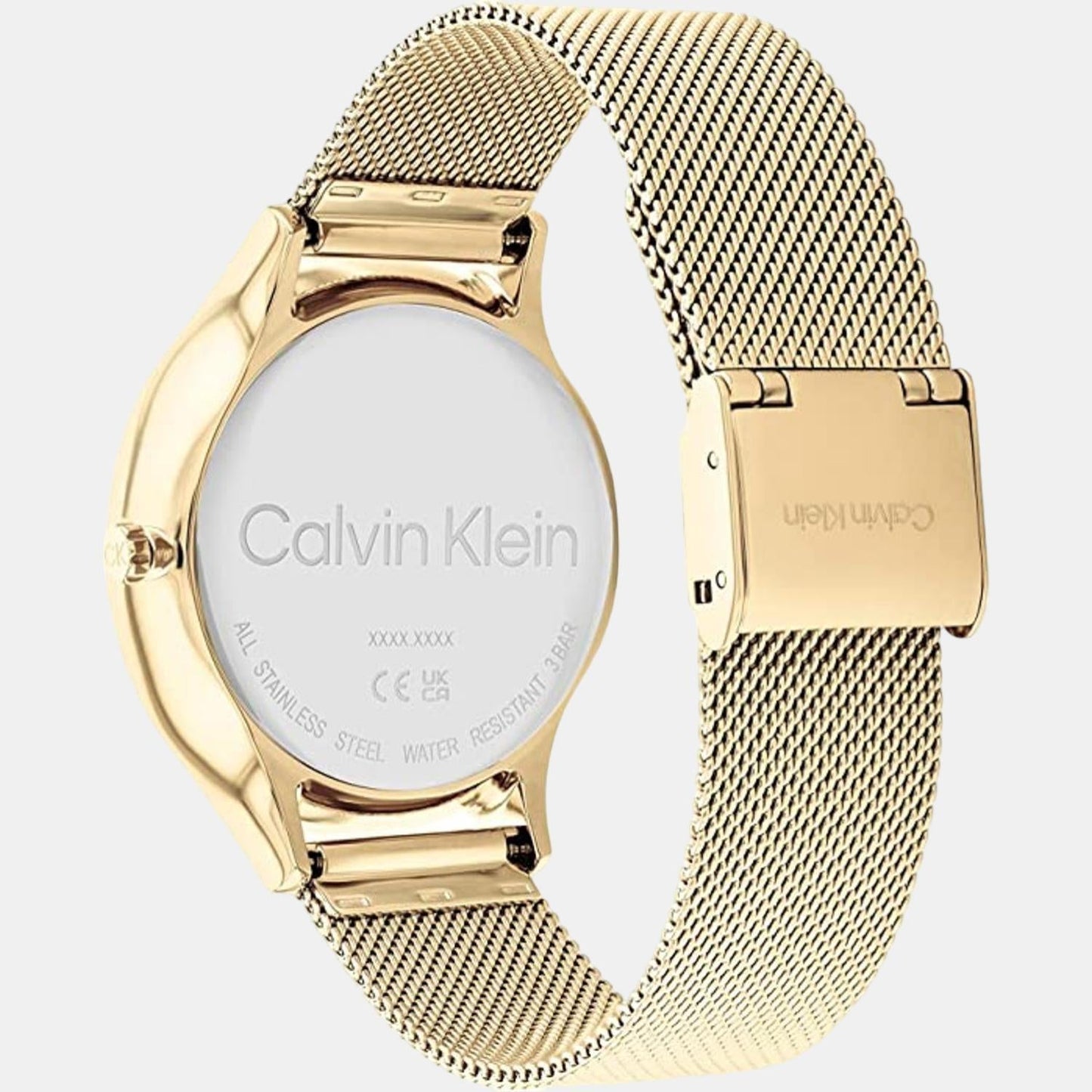 Timeless Women Quartz Yellow Dial Multi-Function Mesh Watch 25200103