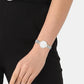 Minimalistic T Bar Women Quartz Silver Dial Analog Stainless Steel Watch 25200139