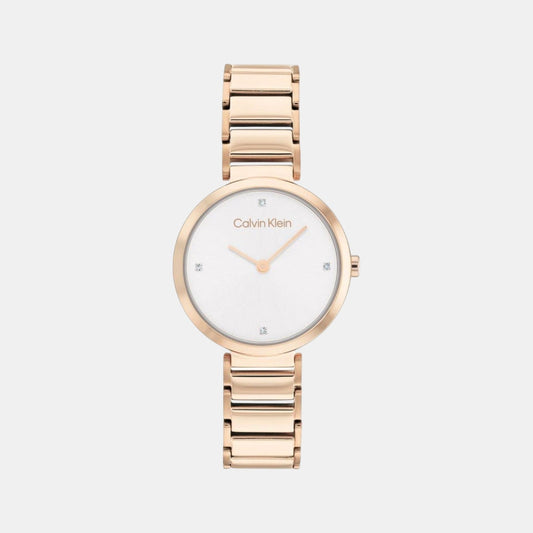 Minimalistic T Bar Women Quartz Grey Dial Analog Stainless Steel Watch 25200140