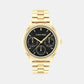 Minimalistic Women Quartz Black Dial Chronograph Stainless Steel Watch 25200177