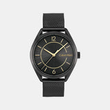 Essentials Women Quartz Black Dial Analog Mesh Watch 25200194