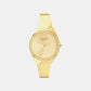 Charming Women Quartz Gold Dial Analog Stainless Steel Watch 25200235