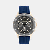 Sport For Him Men Quartz Grey Dial Chronograph Silicone Watch 25200316