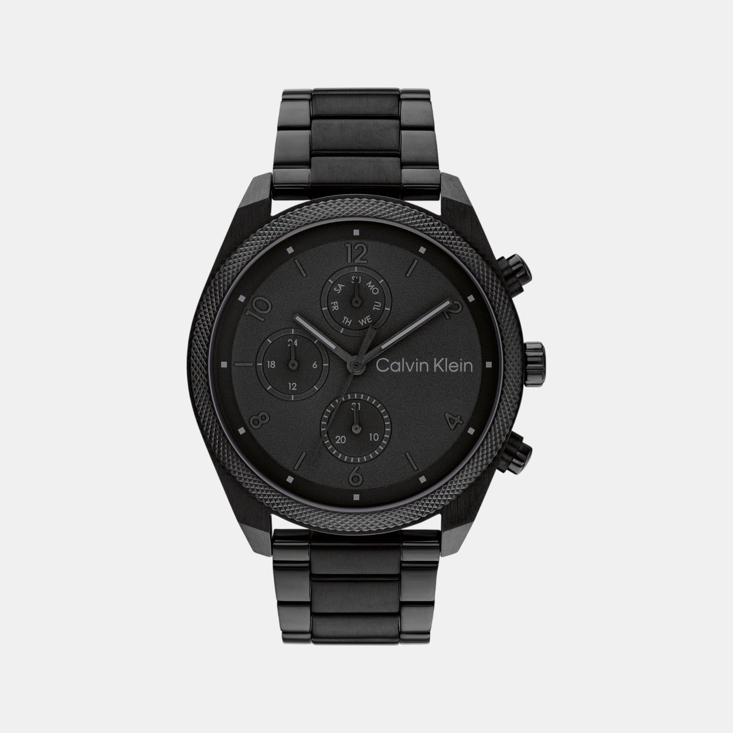 Impact Men Quartz Black Dial Chronograph Stainless Steel Watch 25200359