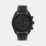 Impact Men Quartz Black Dial Chronograph Stainless Steel Watch 25200359