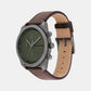 Impact Men Quartz Green Dial Chronograph Leather Watch 25200363