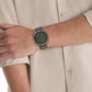 Impact Men Quartz Green Dial Chronograph Leather Watch 25200363