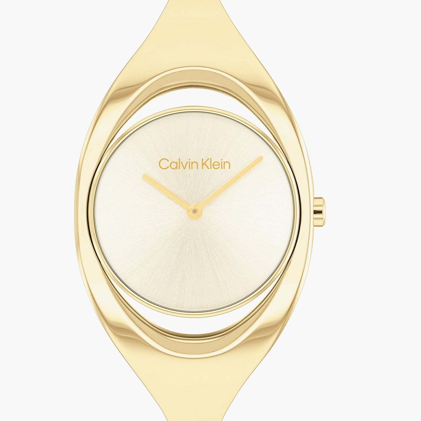 Ck Elation Women Quartz Champagne Dial Analog Stainless Steel Watch 25200391