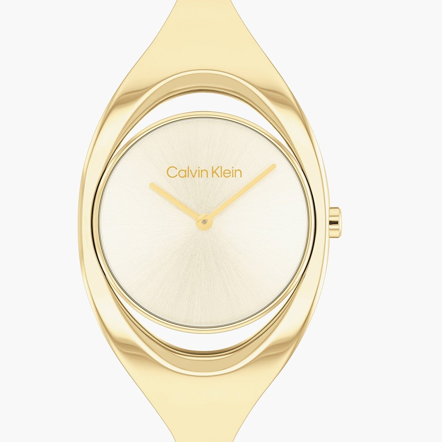Ck Elation Women Quartz Champagne Dial Analog Stainless Steel Watch 25200391