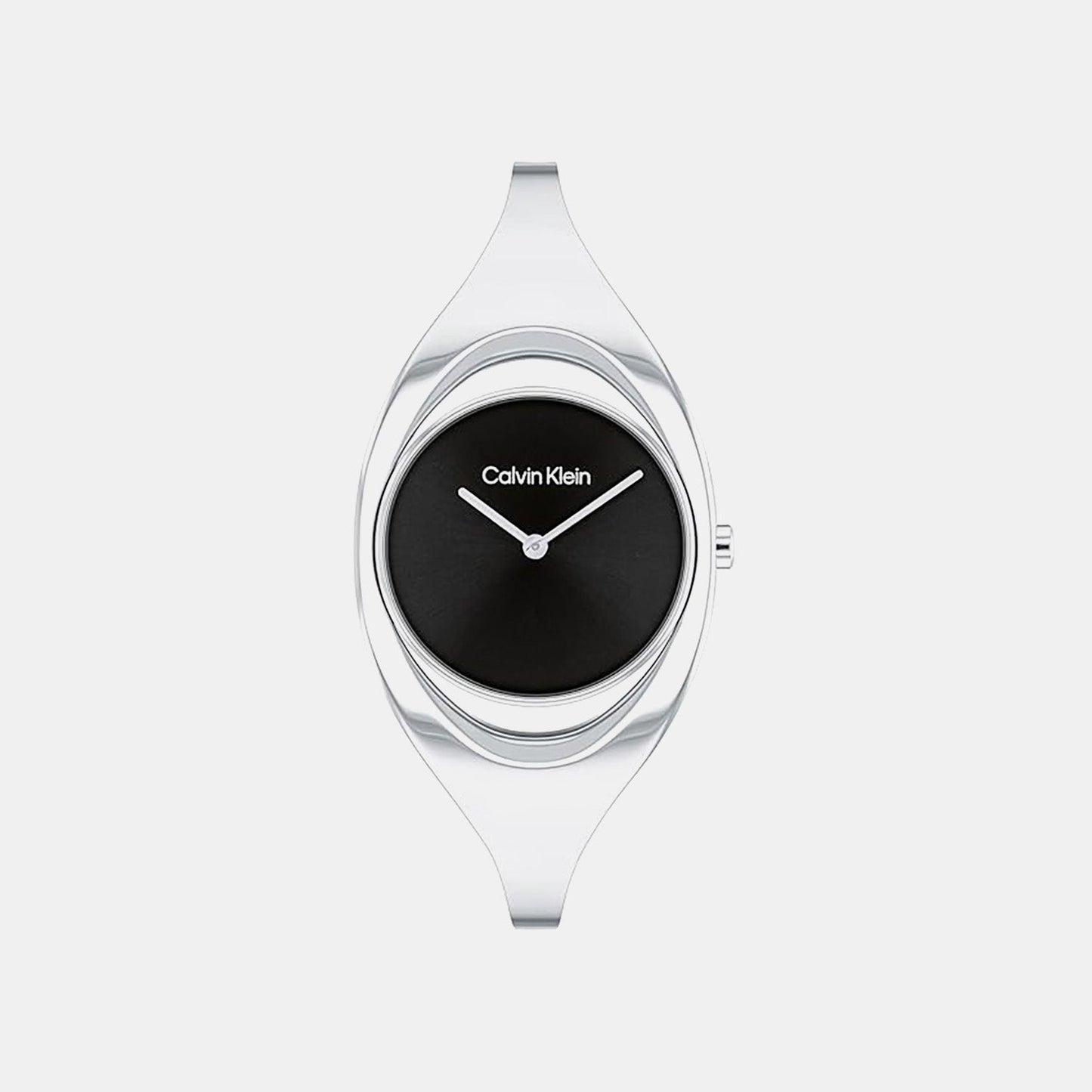 Ck Elation Women Quartz Black Dial Analog Stainless Steel Watch 25200392
