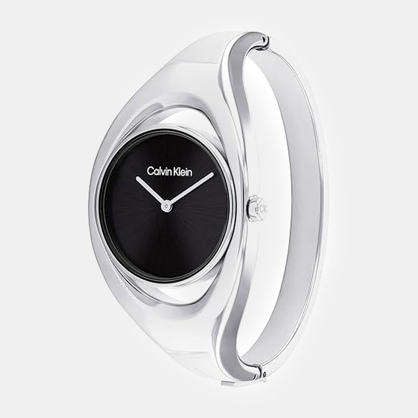 Ck Elation Women Quartz Black Dial Analog Stainless Steel Watch 25200392