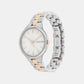 Linked Women Quartz White Dial Analog Stainless Steel Watch 25200428