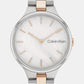Linked Women Quartz White Dial Analog Stainless Steel Watch 25200428