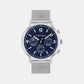 Gauge Men Quartz Blue Dial Multi-Function Stainless Steel Watch 25200438