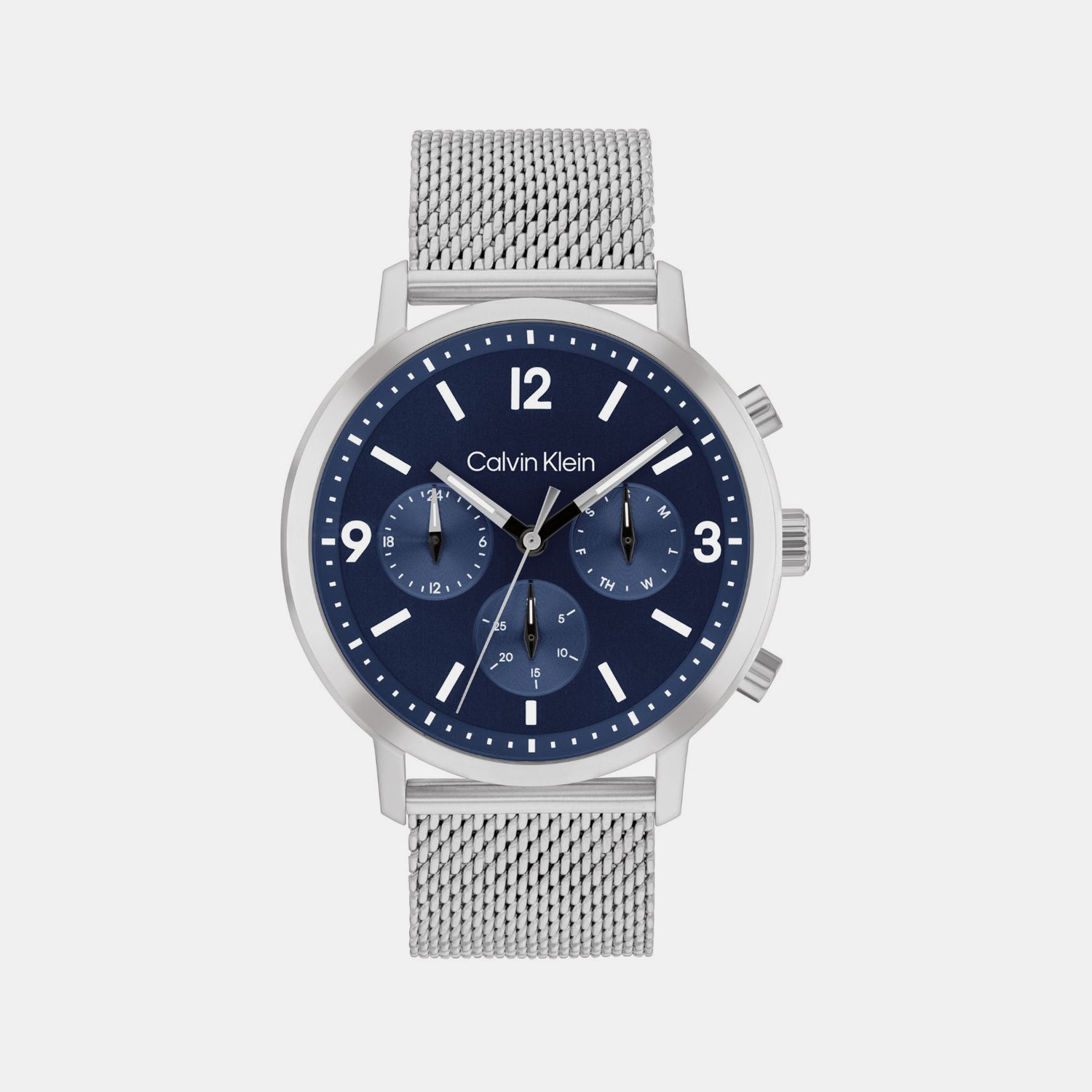 Gauge Men Quartz Blue Dial Multi-Function Stainless Steel Watch 25200438