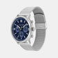 Gauge Men Quartz Blue Dial Multi-Function Stainless Steel Watch 25200438