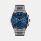 Distinguish Men Quartz Blue Dial Chronograph Stainless Steel Watch 25200443